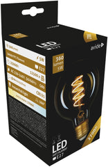 Avide Λάμπα LED Soft Filament G80 4.5W E27 360° Θερμό 2700K