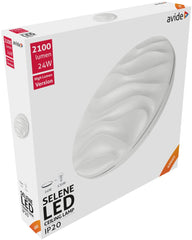 Avide LED Μοντέρνα Πλαφονιέρα Οροφής Selene 24W 380x70mm Λευκό 4000K
