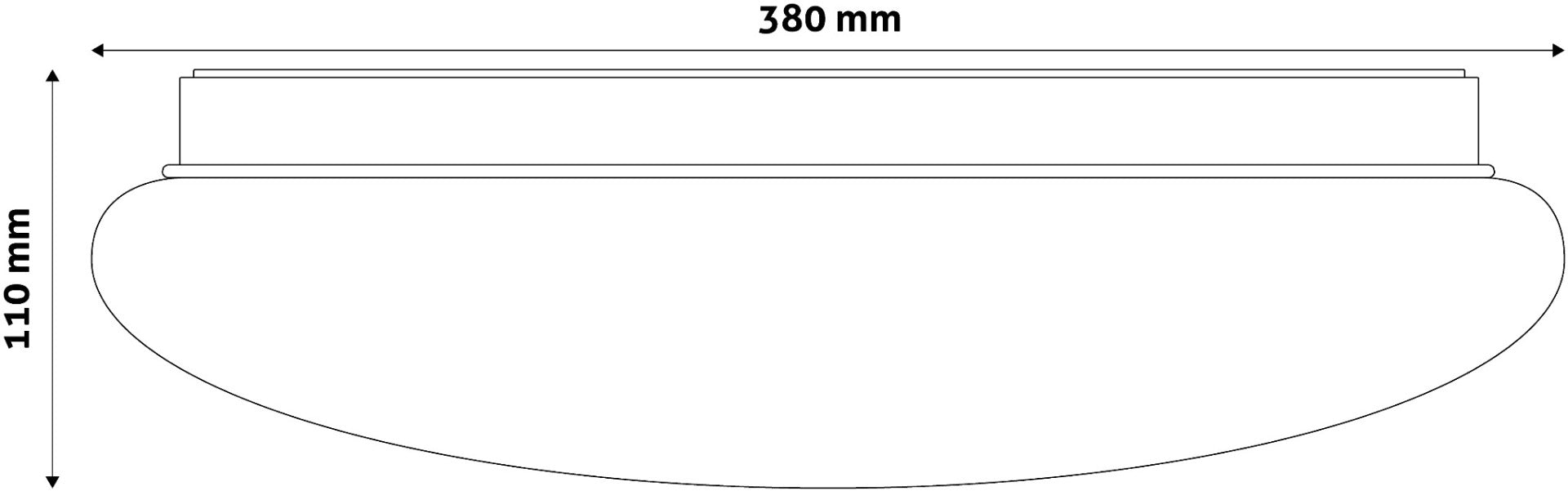 Avide LED Μοντέρνα Πλαφονιέρα Οροφής Stella (Starry) 24W 380x110.0mm Θερμό 3000K