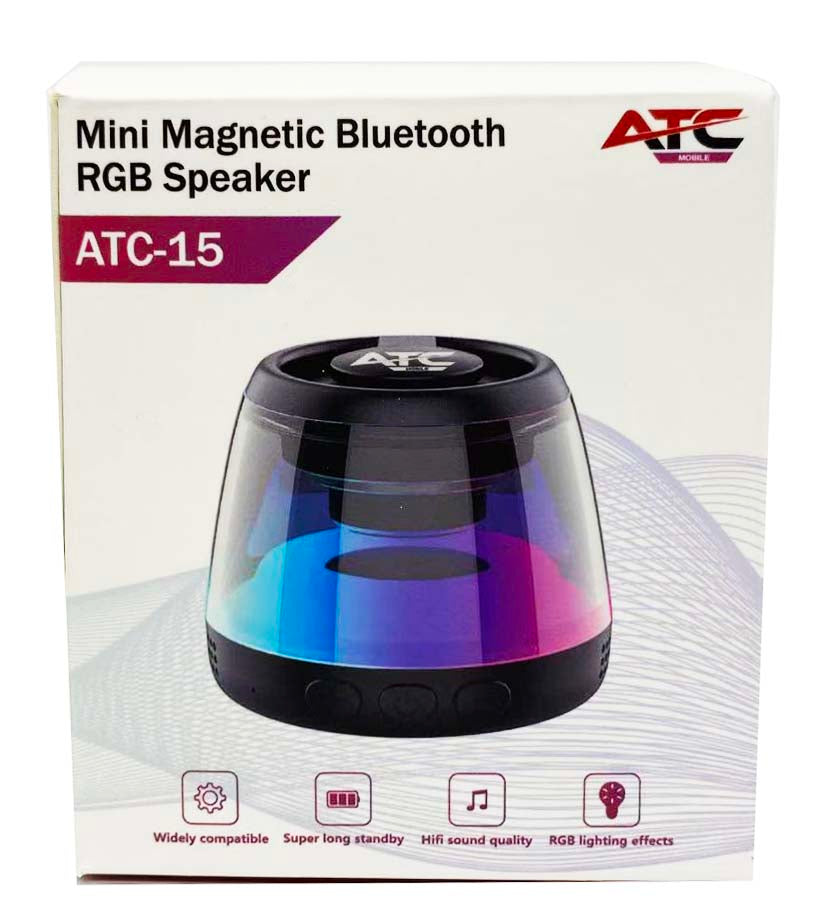 ATC-15 Mini Μαγνητικό Ηχείο Bluetooth RGB