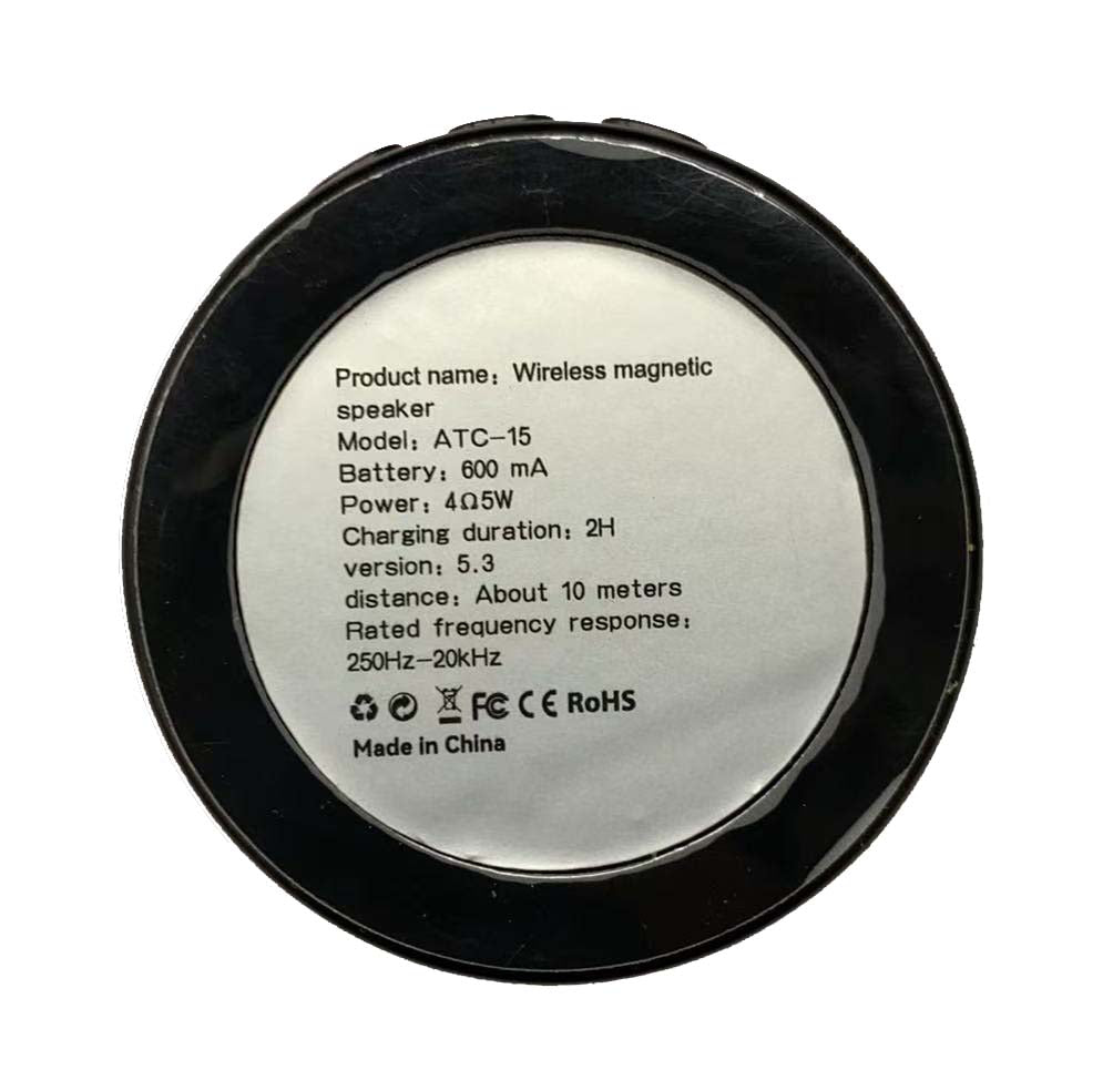 ATC-15 Mini Μαγνητικό Ηχείο Bluetooth RGB