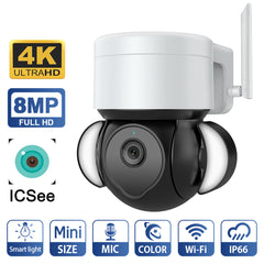 EDUP EH-3264P26 Smart Surveillance Camera 4K 8MP IP66 Outdoor with Auto Tracking, Audio and Night Vision