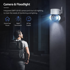 EDUP EH-3264P26 Smart Surveillance Camera 4K 8MP IP66 Outdoor with Auto Tracking, Audio and Night Vision