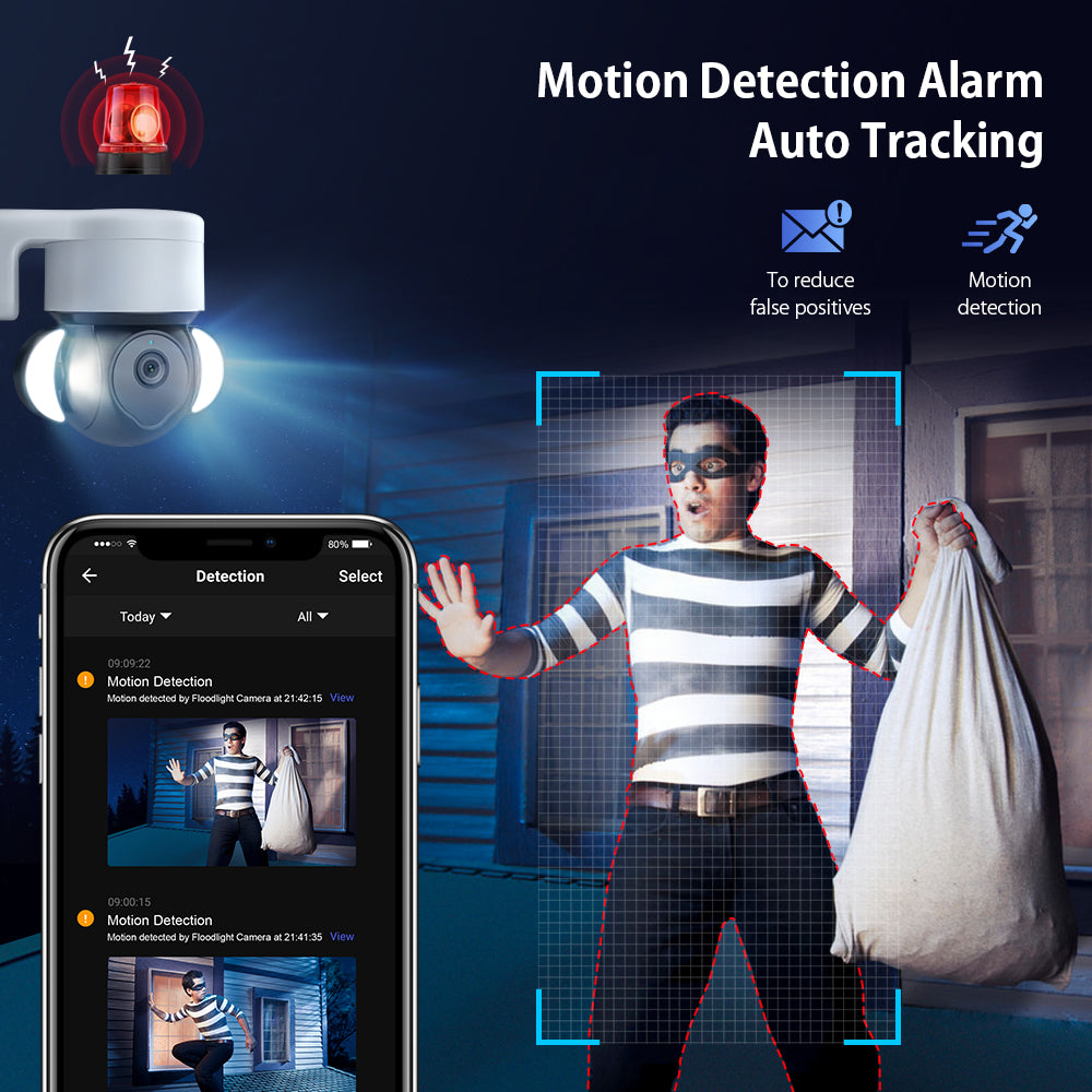 EDUP EH-3264P26 Smart Surveillance Camera 4K 8MP IP66 Outdoor with Auto Tracking, Audio and Night Vision