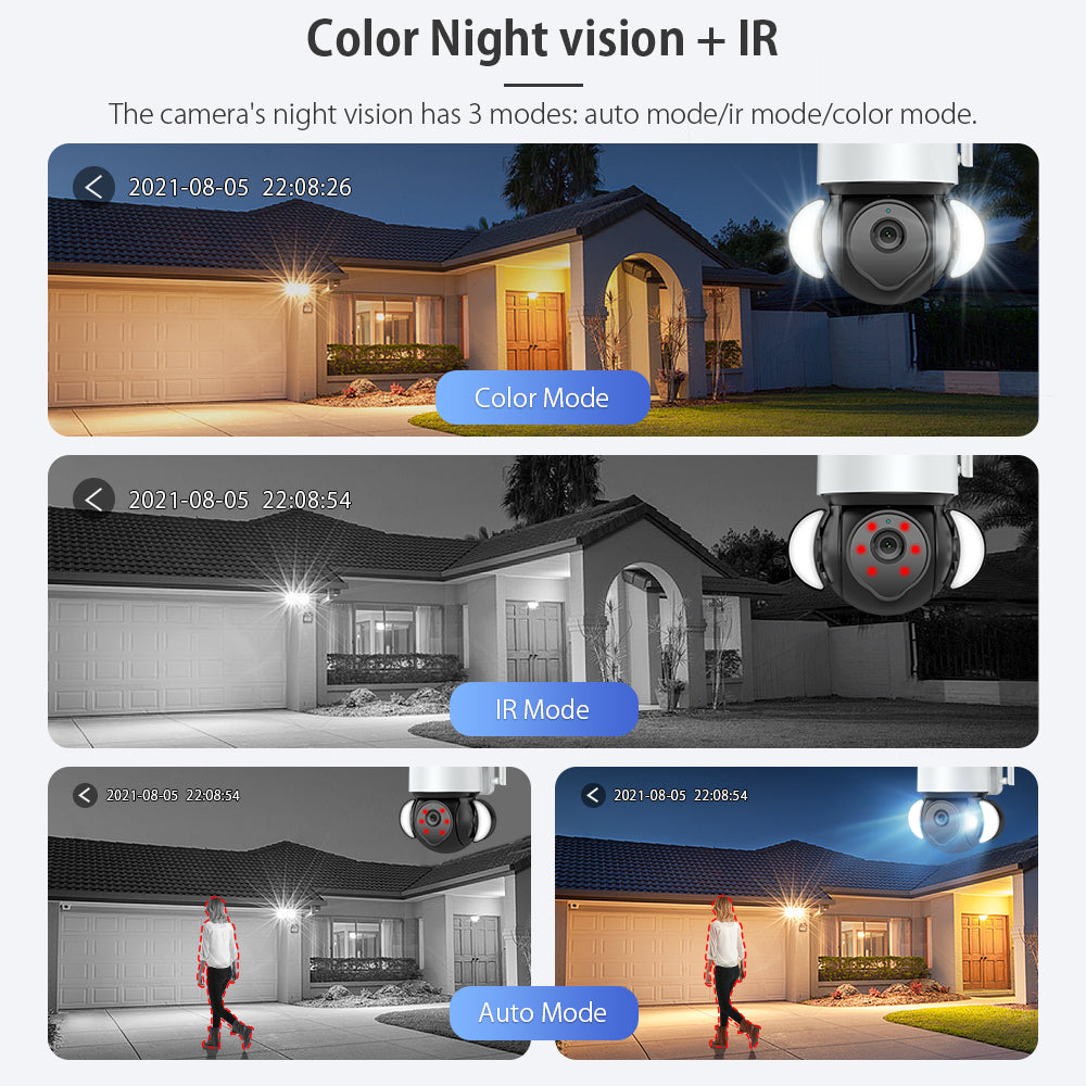 EDUP EH-3264P26 Smart Surveillance Camera 4K 8MP IP66 Outdoor with Auto Tracking, Audio and Night Vision