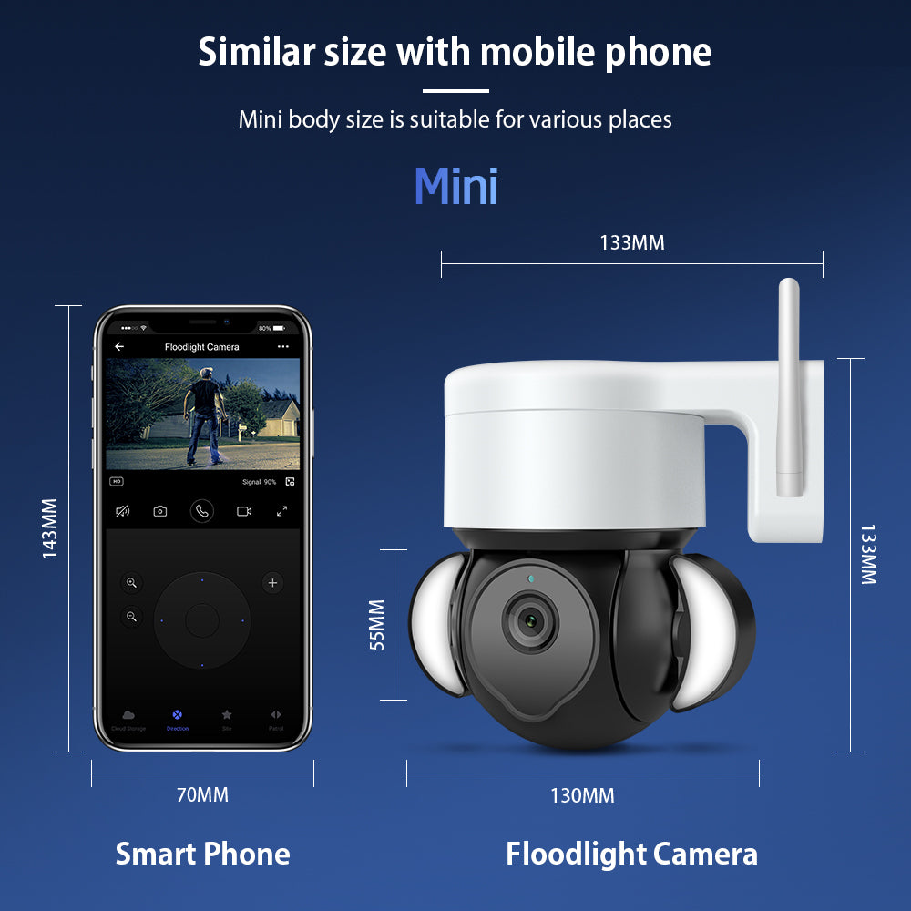 EDUP EH-3264P26 Smart Surveillance Camera 4K 8MP IP66 Outdoor with Auto Tracking, Audio and Night Vision