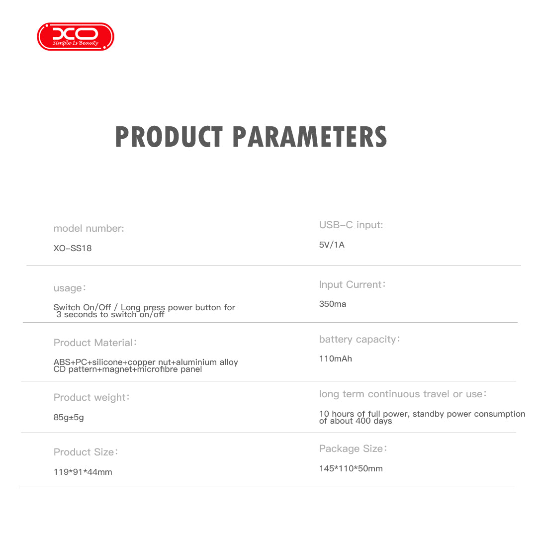 XO SS18 Magsafe Μαγνητική λαβή κάμερας με Bluetooth