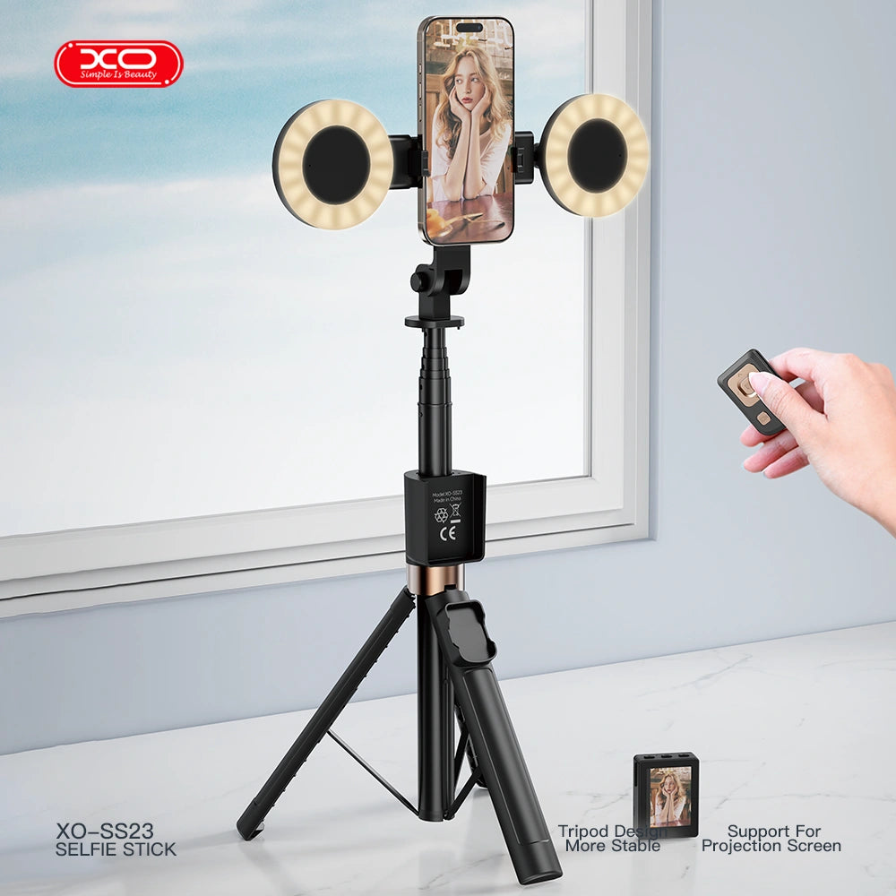 XO SS23 Smart Bluetooth Selfie Stick με 2 Φώτα