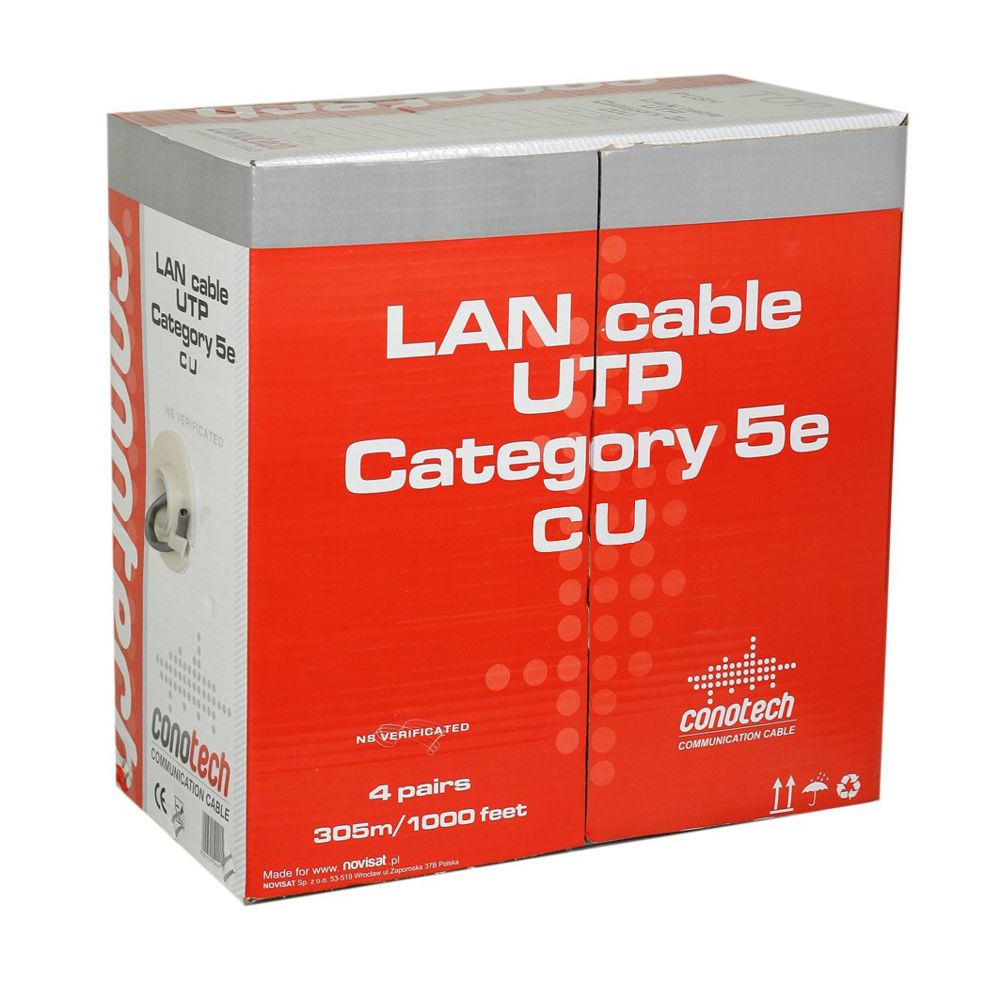 Conotech Network Cable U/UTP Copper CU CAT5e (305m)