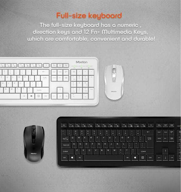 Meetion Office Set MT-C4120 LITTLE 2.4G Wireless White