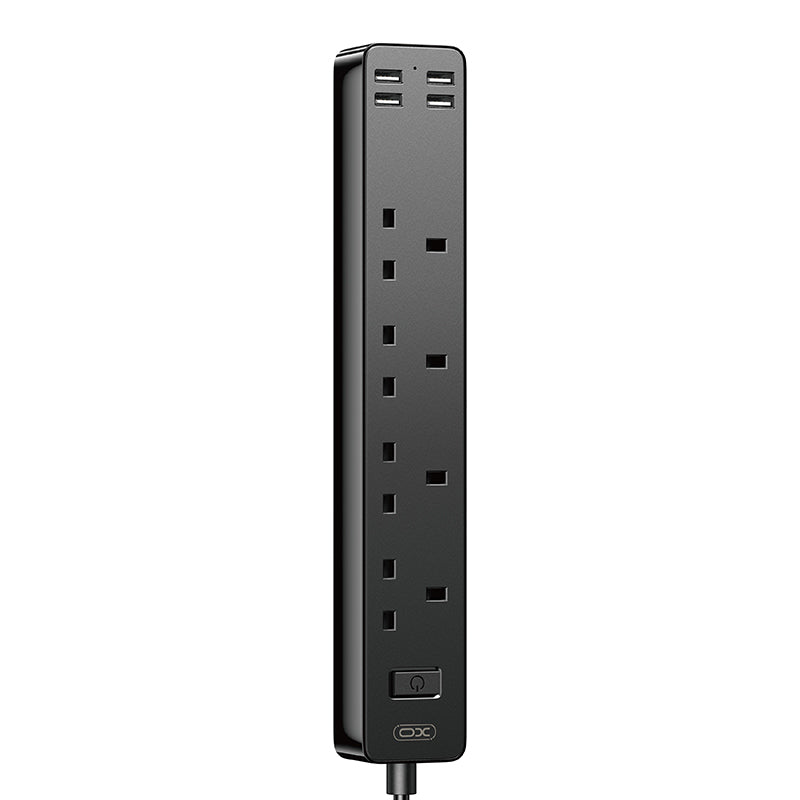 XO WL12 Πολύπριζο (UK) Υποδοχή 4USB 1.8μ