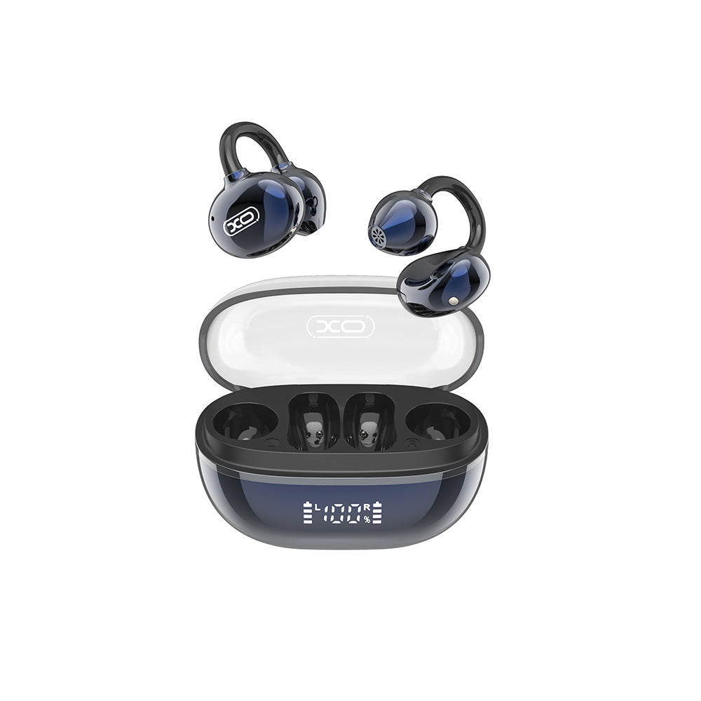 XO G43 Ακουστικά Bluetooth με Διαφανή Eπιμεταλλωμένο Σχεδιασμό OWS Μπλε