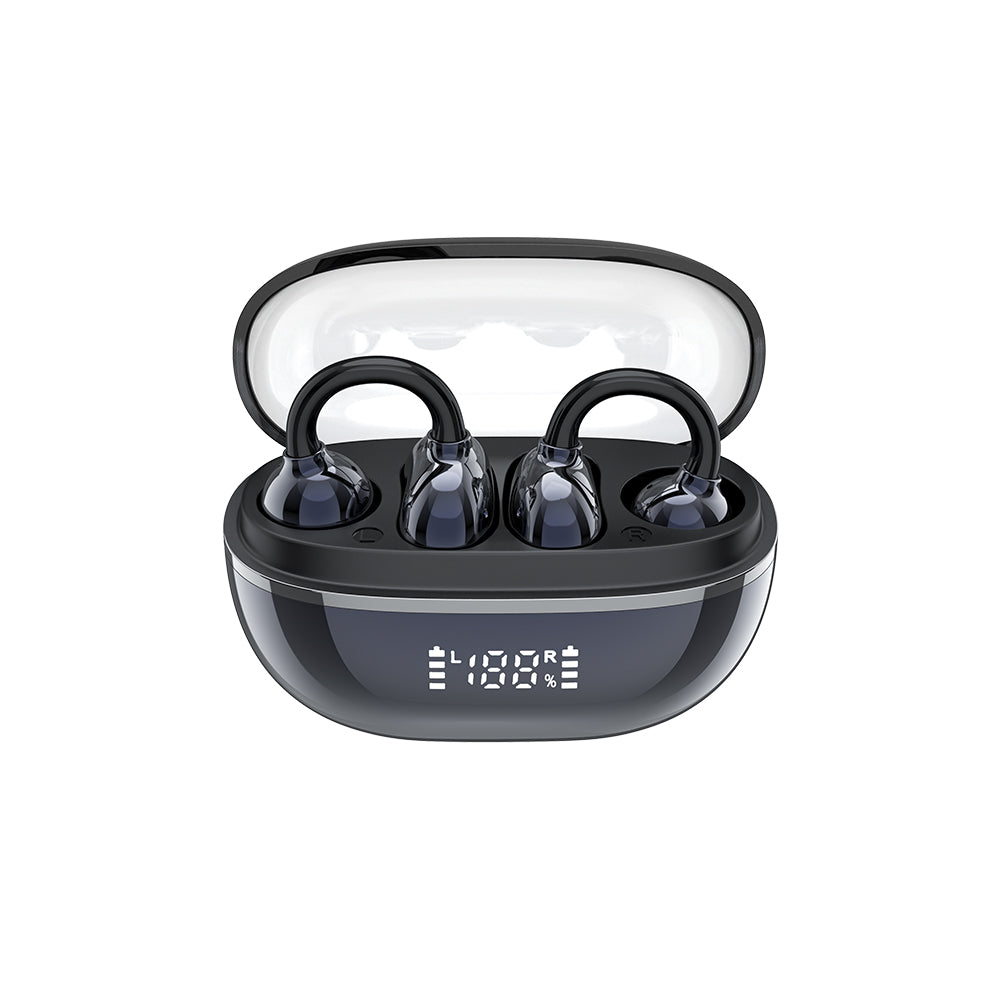 XO G43 Ακουστικά Bluetooth με Διαφανή Eπιμεταλλωμένο Σχεδιασμό OWS Μπλε