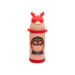 ESTIA THERMOS CHILDREN ANIMALS STAINLESS STEEL 350ml GORILLA RED
