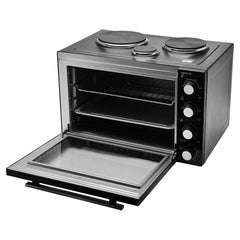 ESTIA ELECTRIC OVEN COMPACT COOKER 3250W 48lt WITH 3 HOBS AND AIR FUNCTION