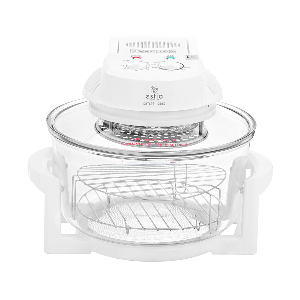 ESTIA ROBOT OVEN CRYSTAL COOK 1400w 12lt WITH HEATING ELEMENT WHITE