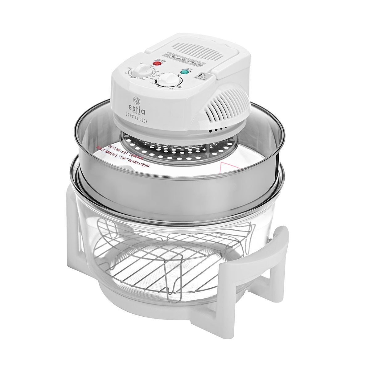 ESTIA ROBOT OVEN CRYSTAL COOK 1400w 12lt WITH HEATING ELEMENT WHITE