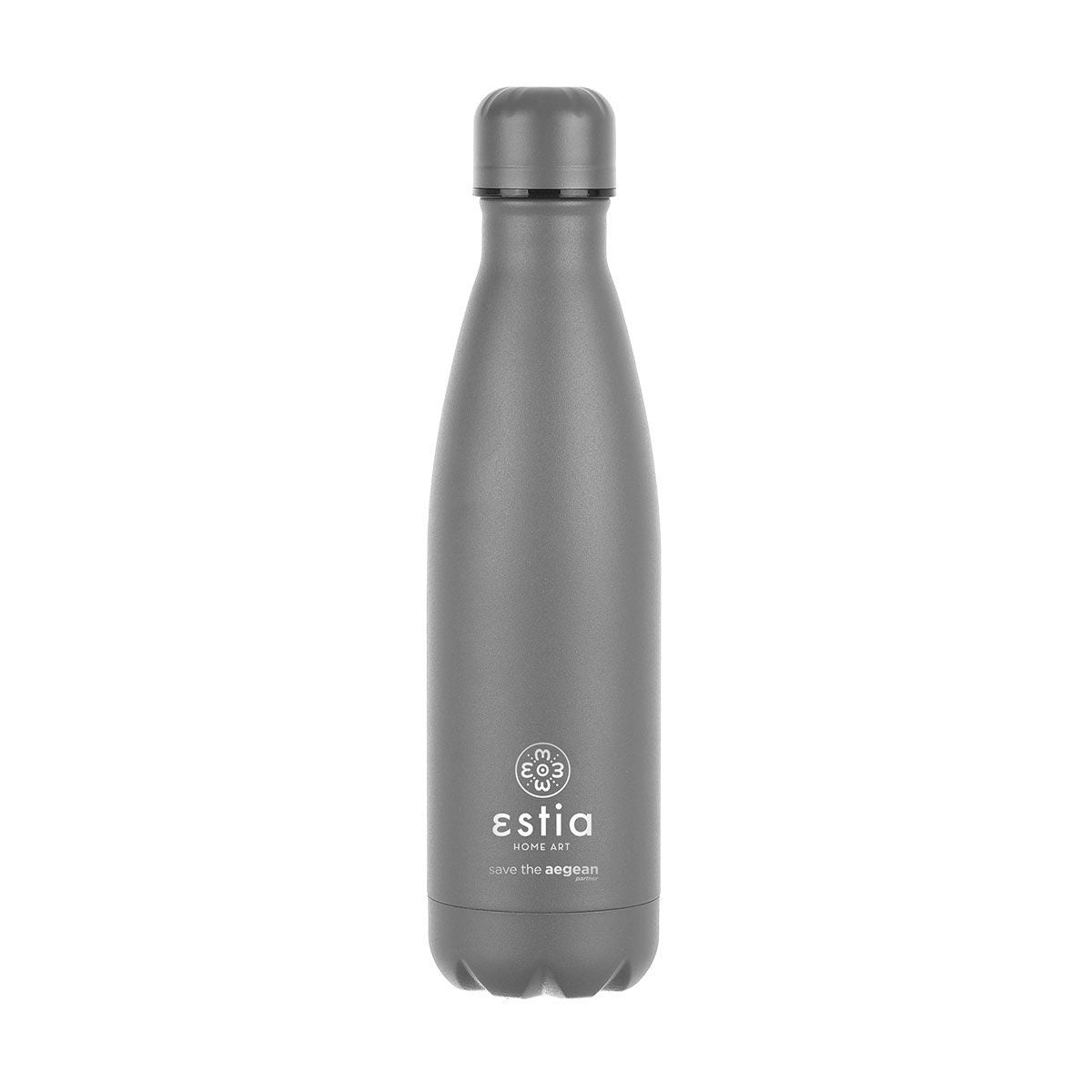 ESTIA ΘΕΡΜΟΣ FLASK LITE SAVE THE AEGEAN 500ml FJORD GREY