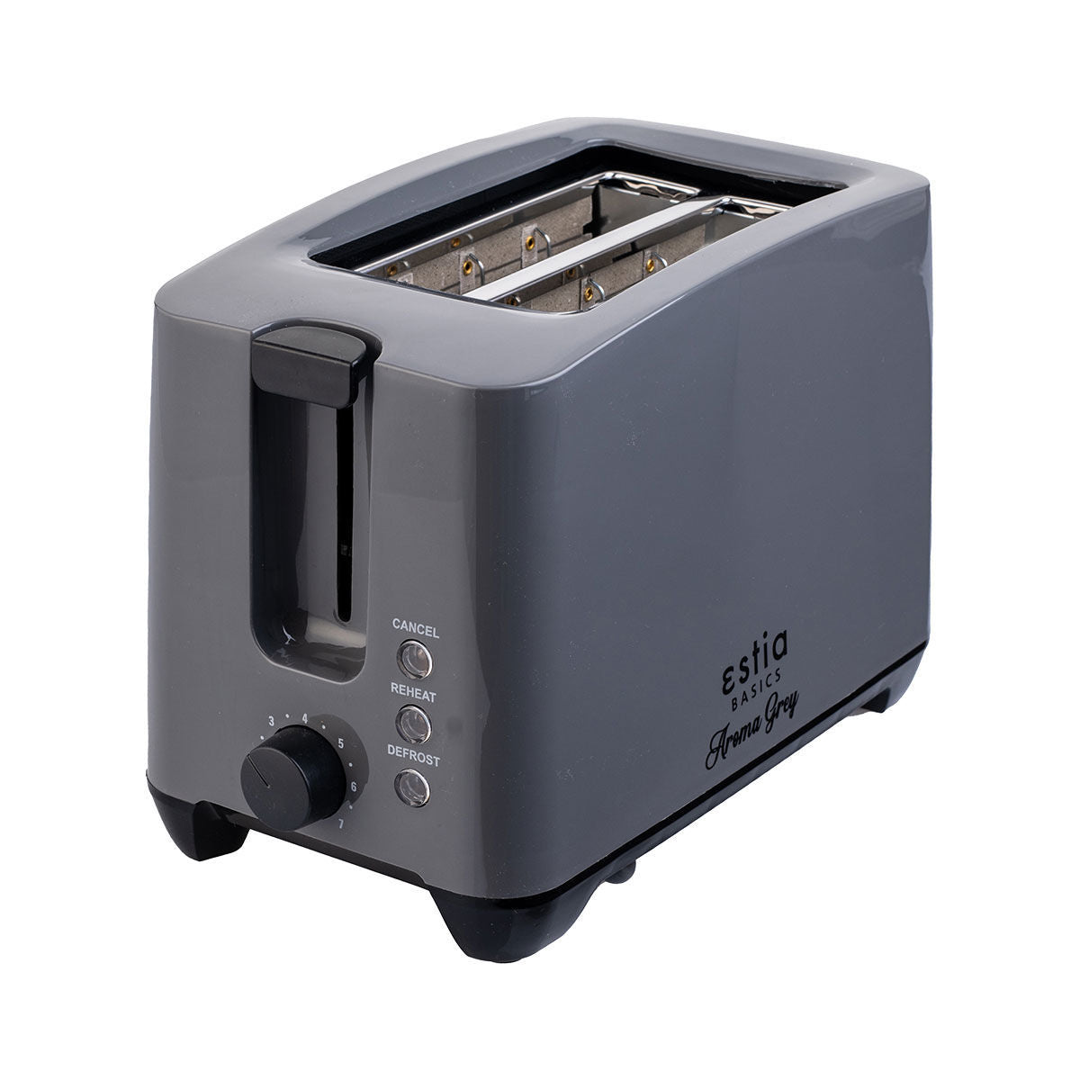ESTIA TOASTER AROMA GREY 2-PLACE WITH 7 COOKING LEVELS 750w GREY