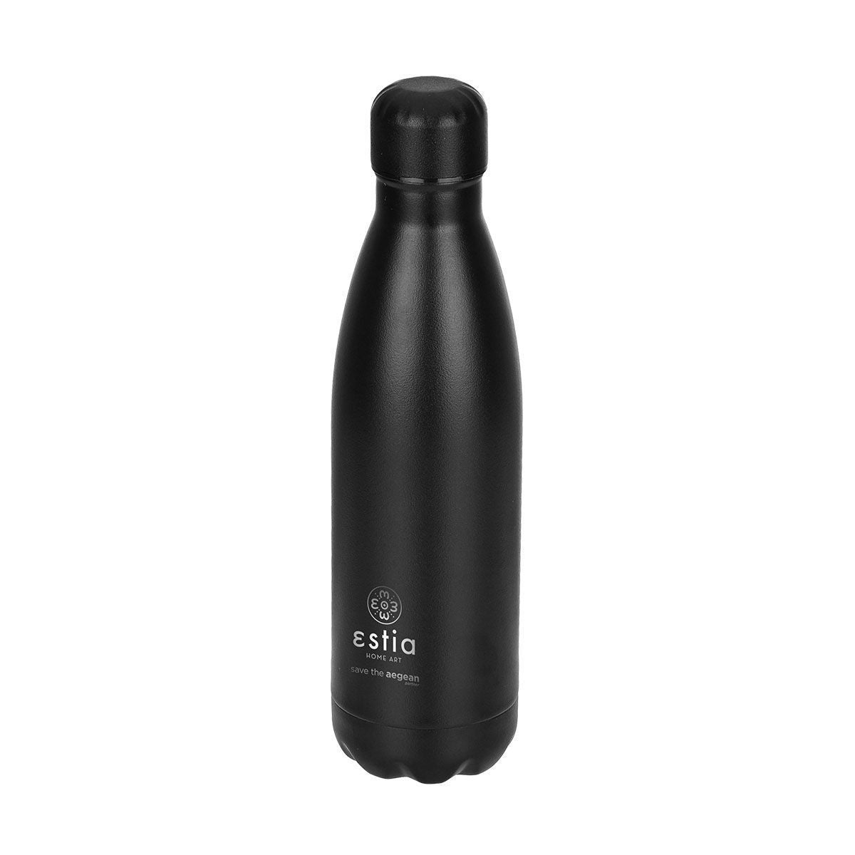 ESTIA ΘΕΡΜΟΣ FLASK LITE SAVE THE AEGEAN 500ml MATTE BLACK