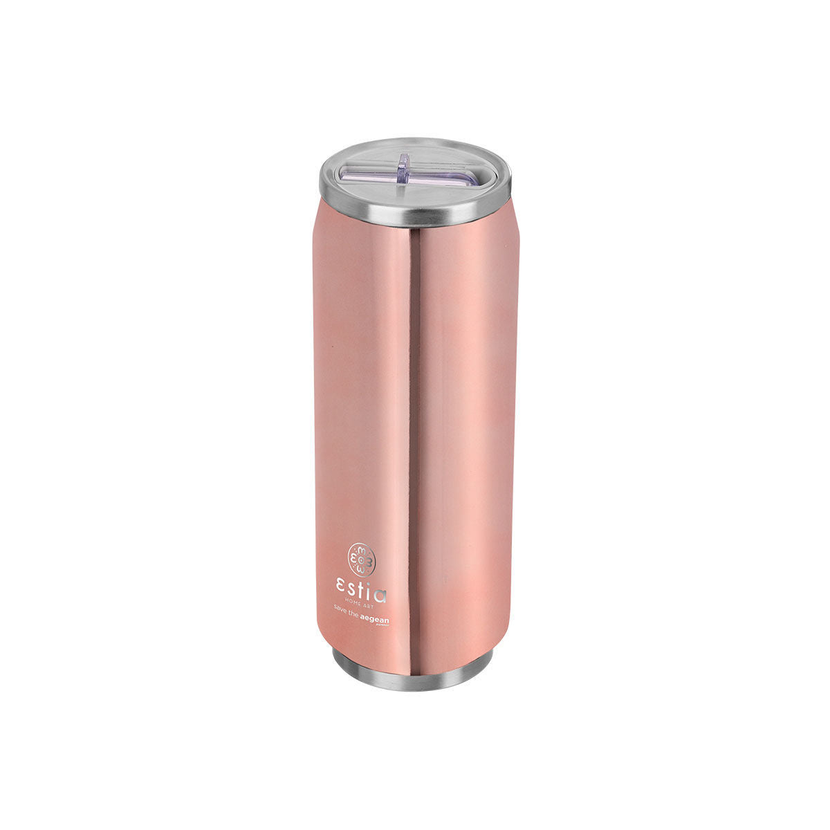 ESTIA ΘΕΡΜΟΣ TRAVEL CUP SAVE THE AEGEAN 500ml ROSE GOLD