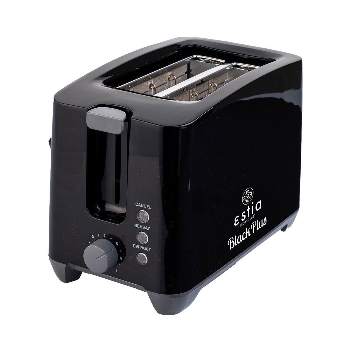 ESTIA TOASTER BLACK PLUS 2-PLACE WITH 7 COOKING LEVELS 750w BLACK