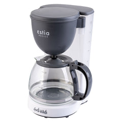 ESTIA FILTER COFFEE MAKER GUSTO WHITE PLASTIC 750w WITH GLASS JUG 1.25lt