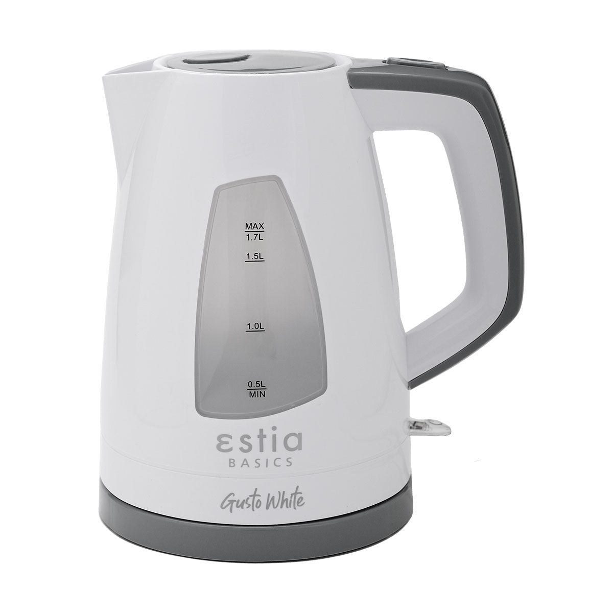 ESTIA KETTLE GUSTO WHITE PLASTIC 2200w 1.7lt WHITE