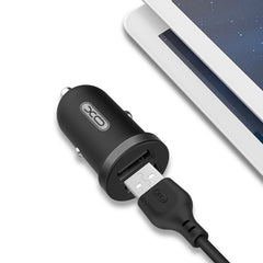 XO CC18 Διπλός USB Φορτιστής Αυτοκινήτου Μαύρος