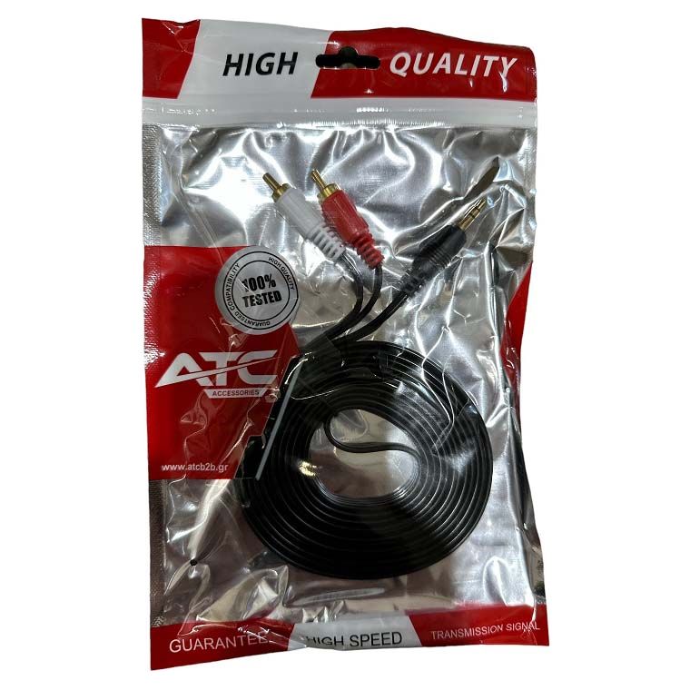 Cable Jack 3.5mm to 2RCA 5m
