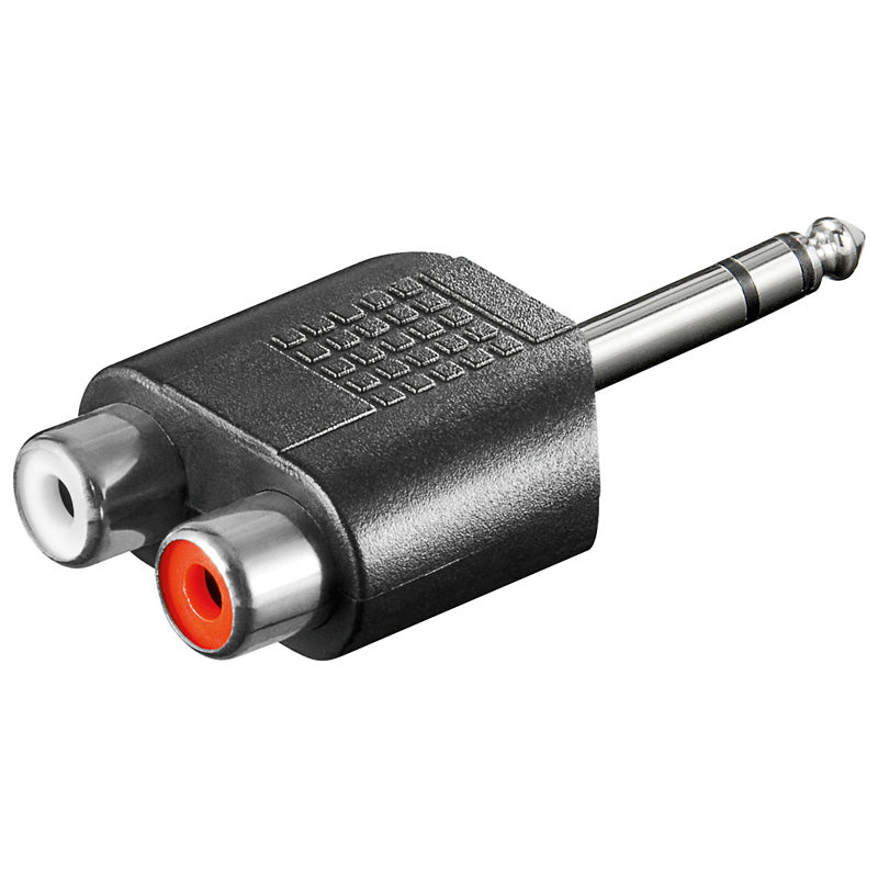 Μετατροπέας Stereo 6.35mm Σε 2 RCA Θηλ.