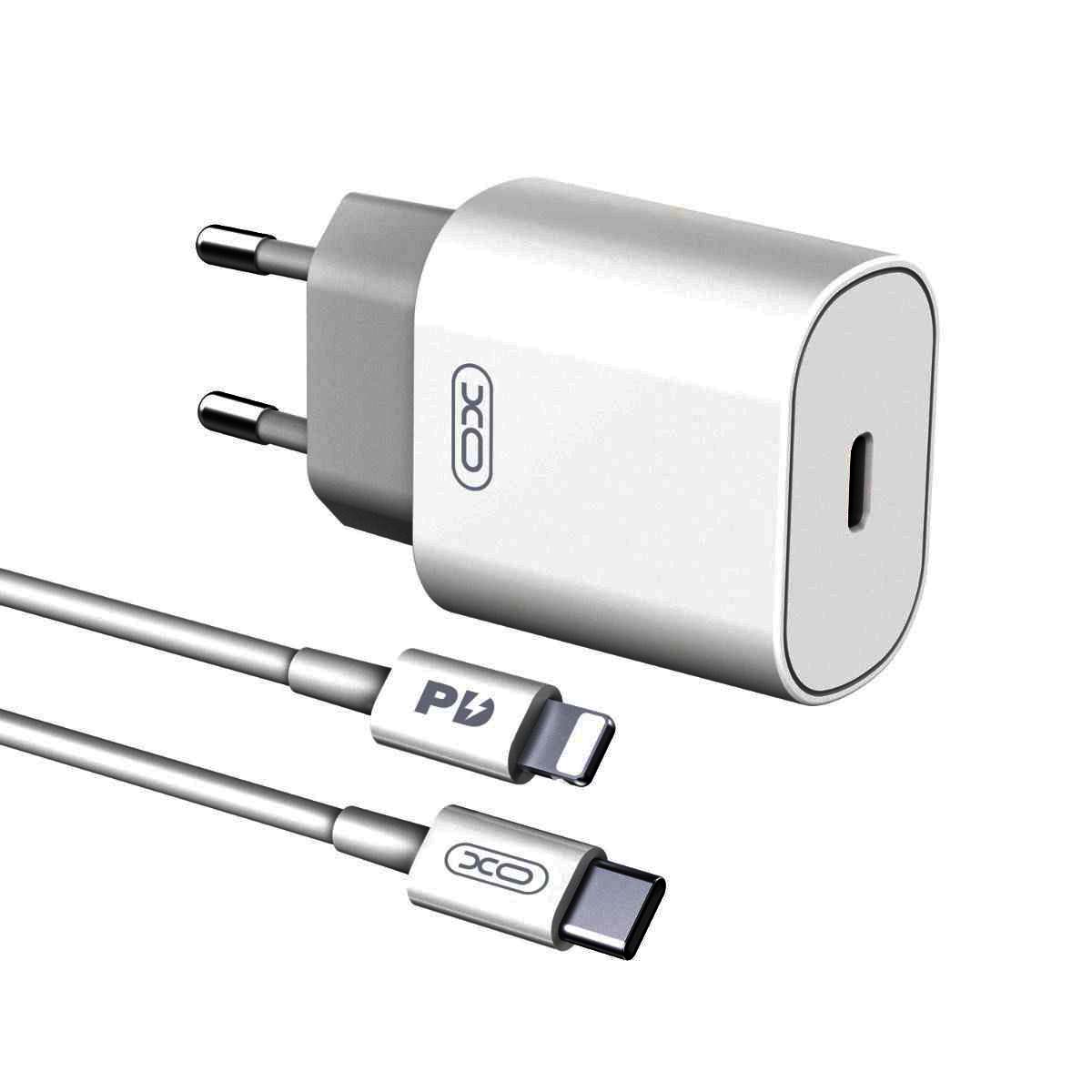 XO L91EU 25W Type-C Φορτιστής Γρήγορης Φόρτισης με Lightning Καλώδιο