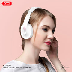 XO BE39 Αναδιπλούμενα Ακουστικά Κεφαλής Bluetooth Λευκά