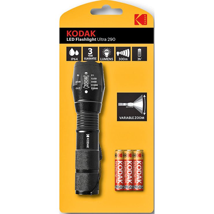 Kodak Ultra 290 LED Flashlight excl. 3xAA