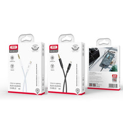 XO NBR211A Lightning to 3.5mm Adapter Cable White