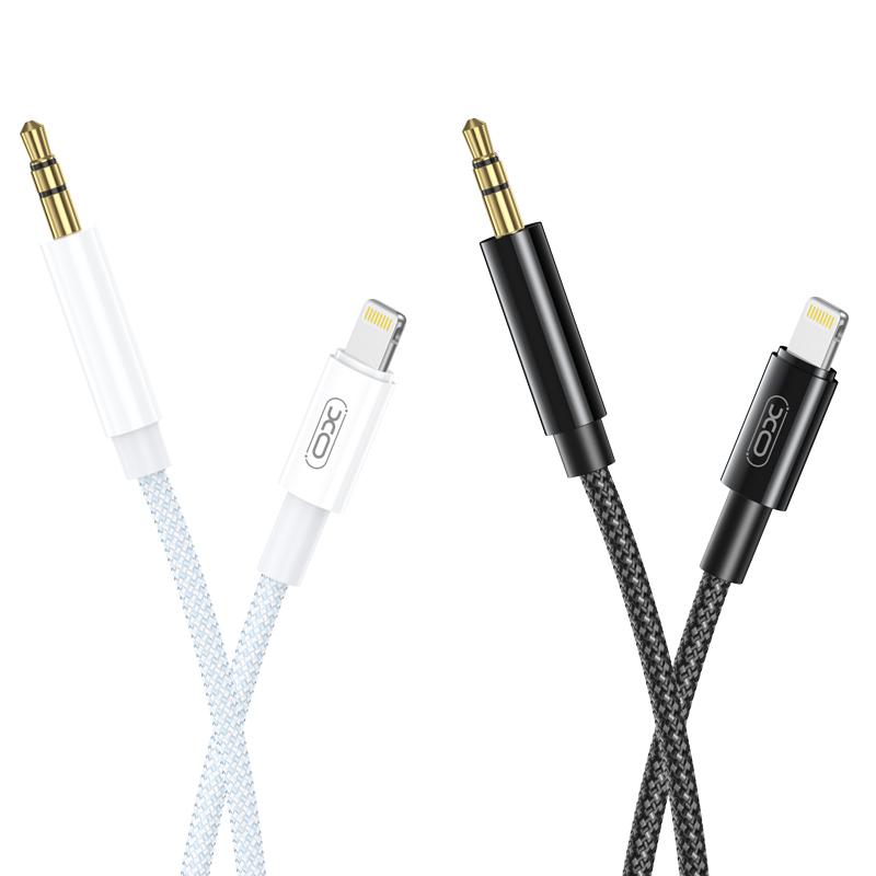 XO NBR211A Lightning to 3.5mm Adapter Cable White