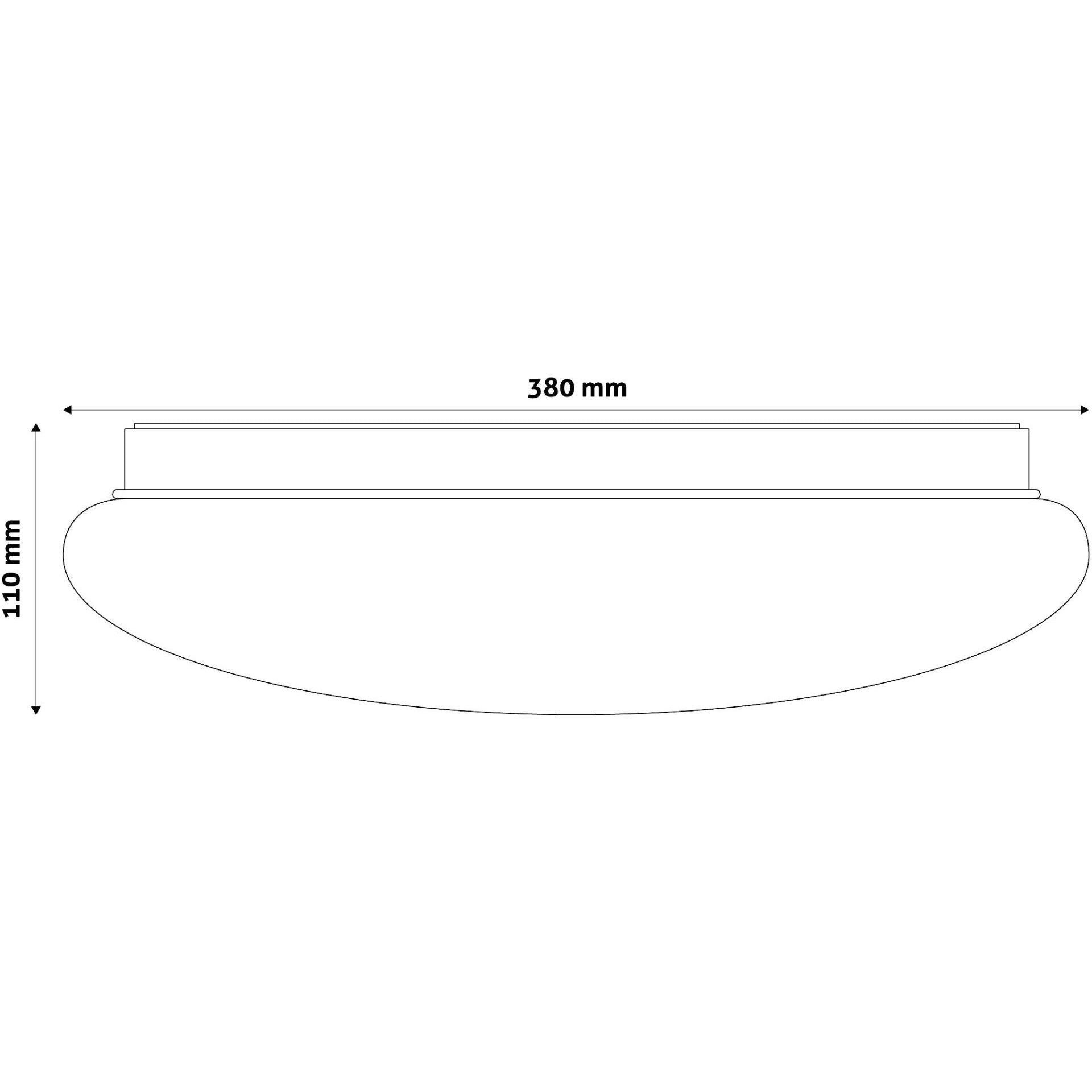 Avide LED Μοντέρνα Πλαφονιέρα Οροφής Cordelia 24W 380x110.0mm Ψυχρό 6400K