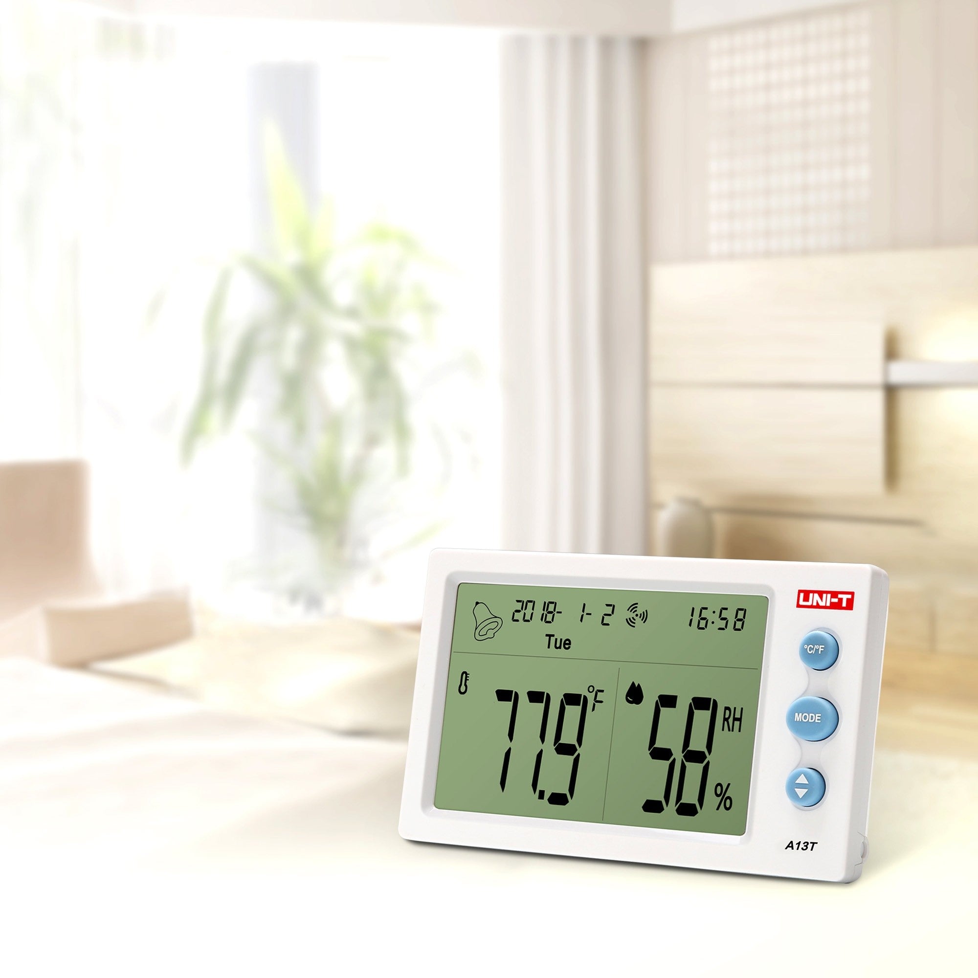 Uni-T A-13T Indoor Tabletop/Wall-Mounted Weather Station