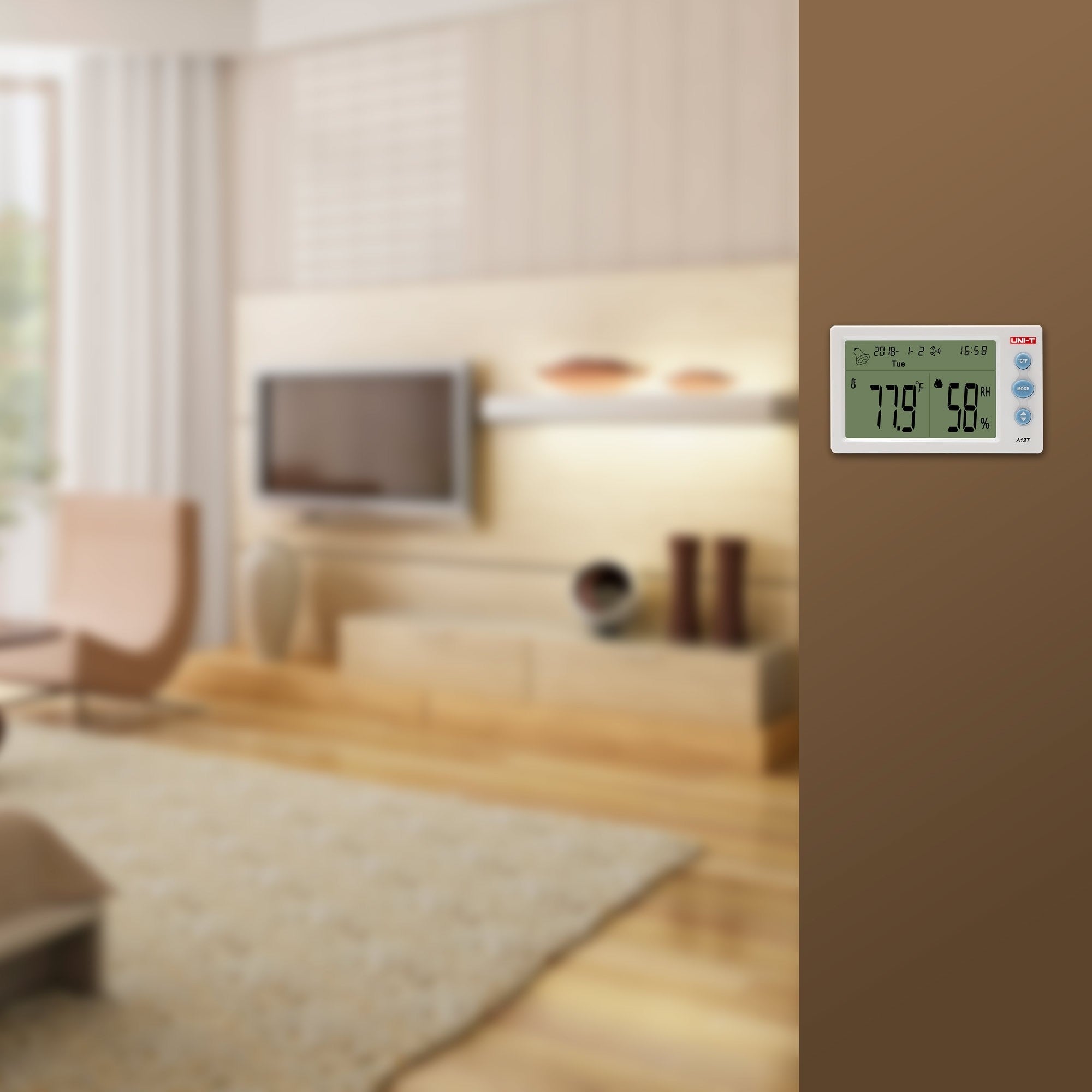 Uni-T A-13T Indoor Tabletop/Wall-Mounted Weather Station