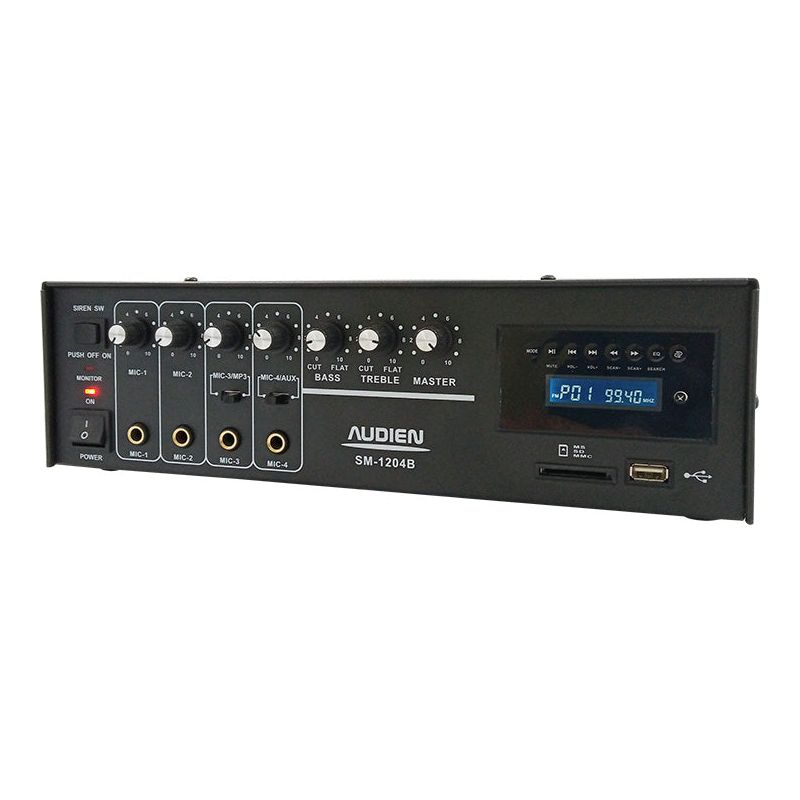 SM-1204Β Μικροφωνικός Ενισχυτής 100V