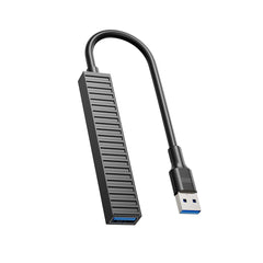 XO HUB014A Πλαστικός Φορητός Πολυαντάπτορας 4 σε 1 (Micro σε USB 3.0 + 2x USB 2.0 + TF)