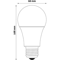 Avide Λάμπα LED Κοινή 10W E27  Ψυχρό 6400K Value