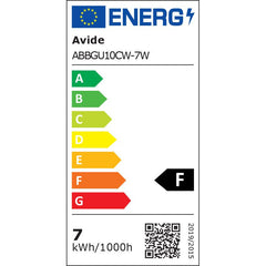Avide Λάμπα LED Σποτ GU10 7W Ψυχρό 6400K Value