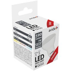 Avide LED Spot Lamp GU10 7W Warm 3000K Value