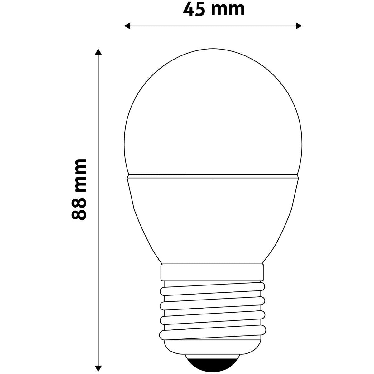 Avide LED Bulb Spherical 7W E27 Cool 6400K Value