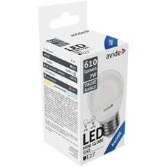 Avide LED Bulb Spherical 7W E27 Cool 6400K Value