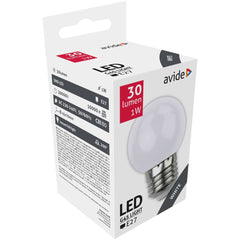 Avide LED Decorative Lamp G45 1W E27 White