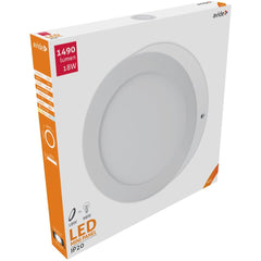 Avide LED Φωτιστικό Οροφής Στρογγυλό Αλουμίνιο 18W Λευκό 4000K