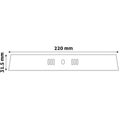 Avide LED Φωτιστικό Οροφής Στρογγυλό Αλουμίνιο 18W Λευκό 4000K