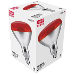 Avide Infrared Lamp E27 150W Red